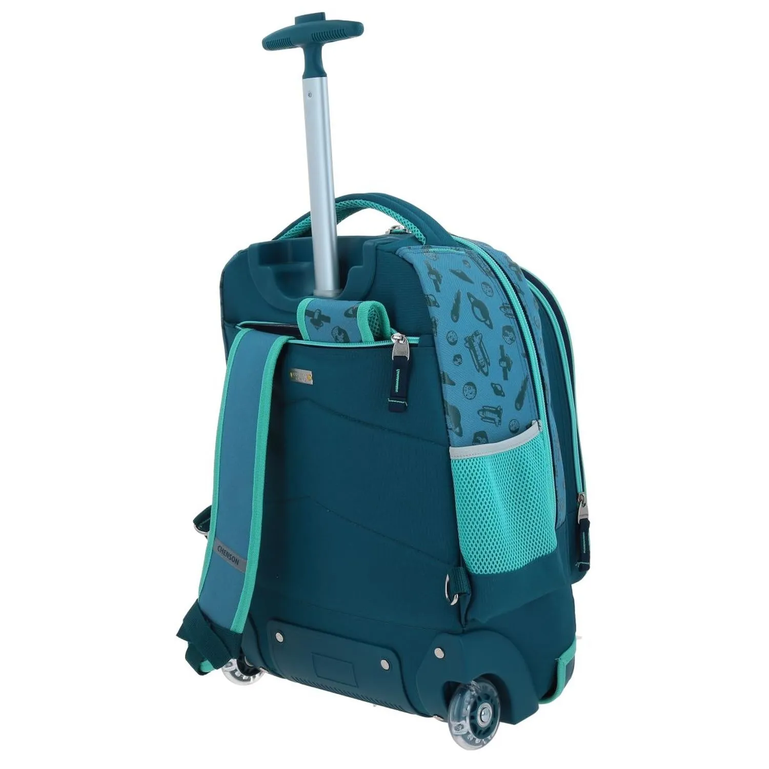 Mochila Con Ruedas Grande Azul Para Nia Chenson Found