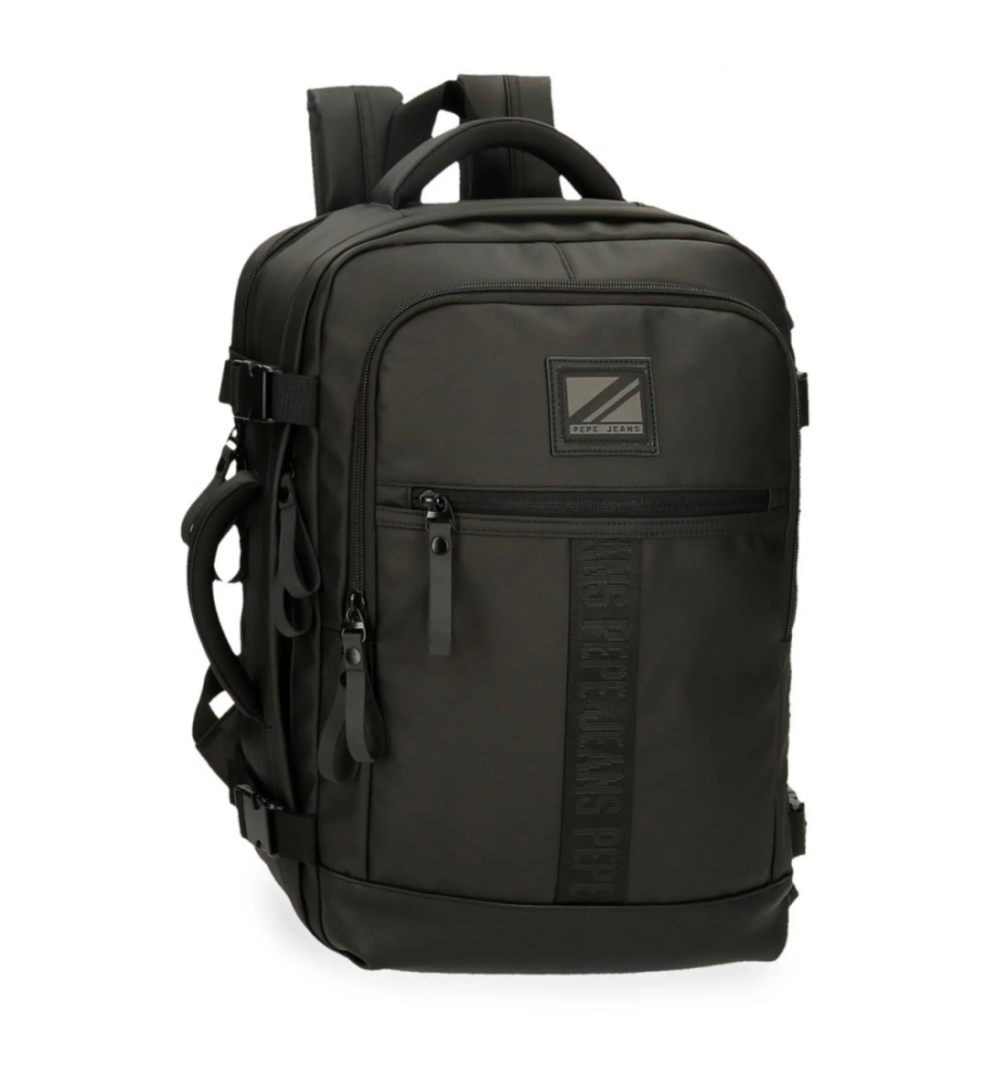 Mochila de viaje adaptable portaordenador y tablet Pepe Jeans Hoxton negro