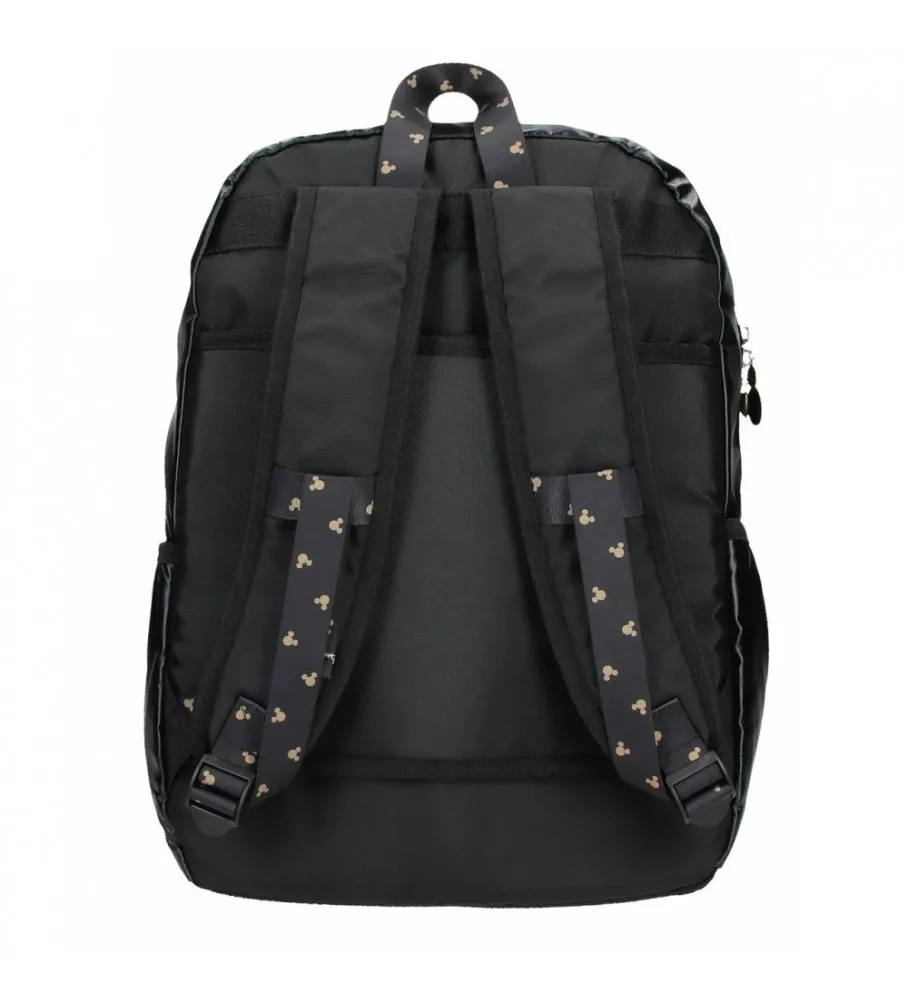 Mochila Escolar Mickey Outline con portaordenador negro