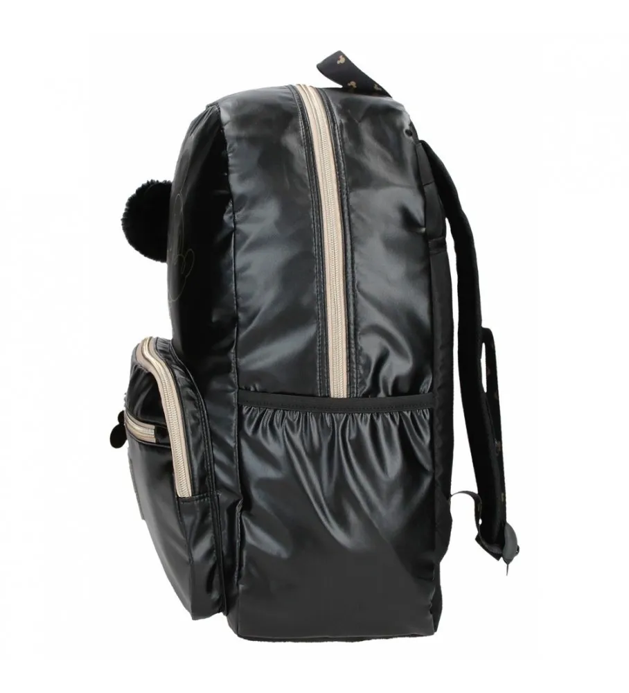 Mochila Escolar Mickey Outline con portaordenador negro