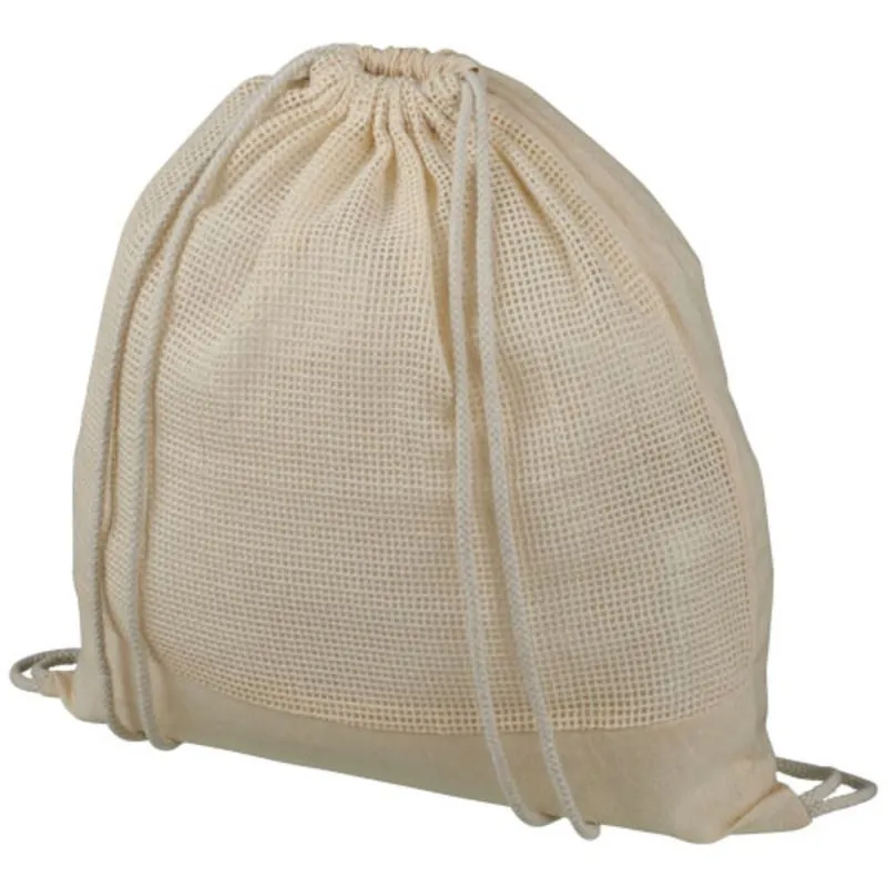 Mochila Personalizable de cuerdas de algodón de malla Maine