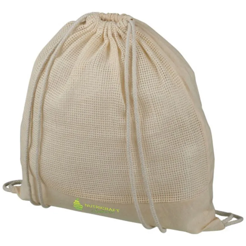 Mochila Personalizable de cuerdas de algodón de malla Maine