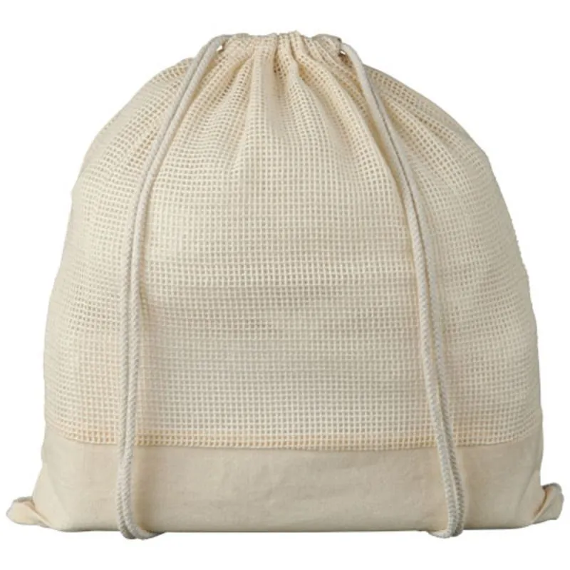 Mochila Personalizable de cuerdas de algodón de malla Maine