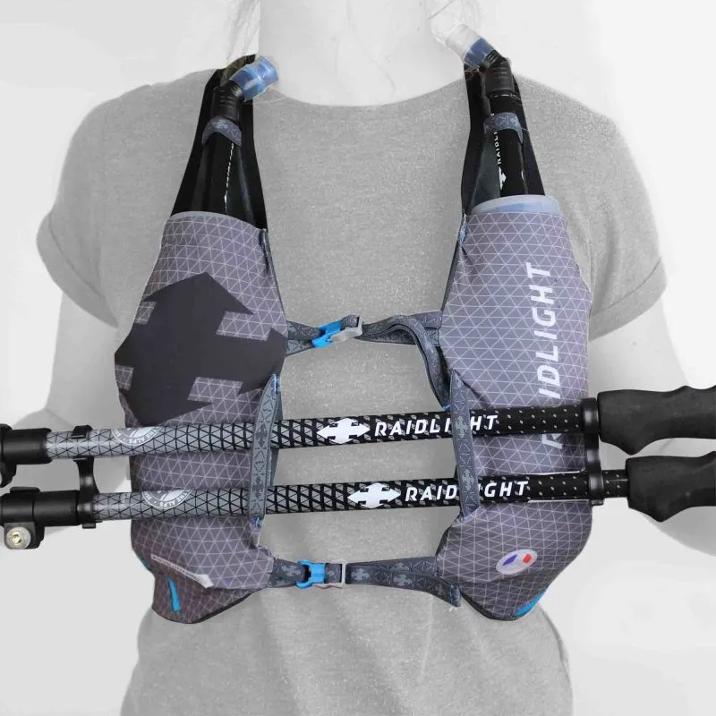 Mochila Raidlight Chaleco Revolutiv 3l (Gris oscuro/ Gris claro)