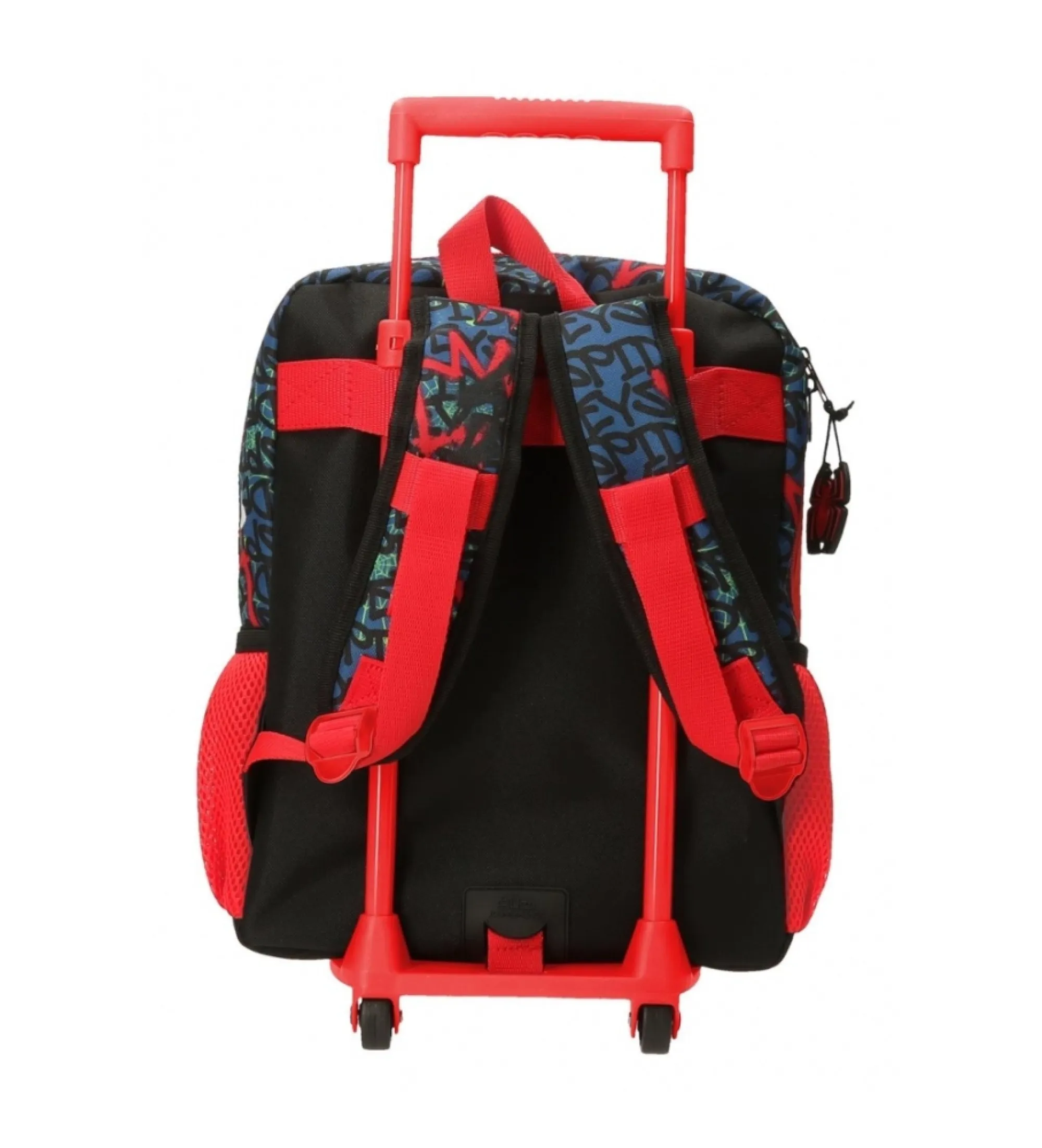 Mochila Spiderman urban 40cm  con carrorojo, marino