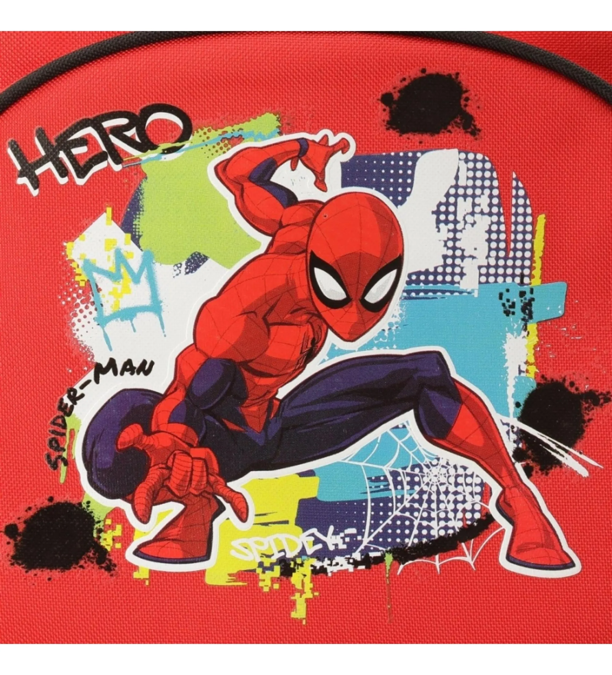 Mochila Spiderman urban 40cm  con carrorojo, marino