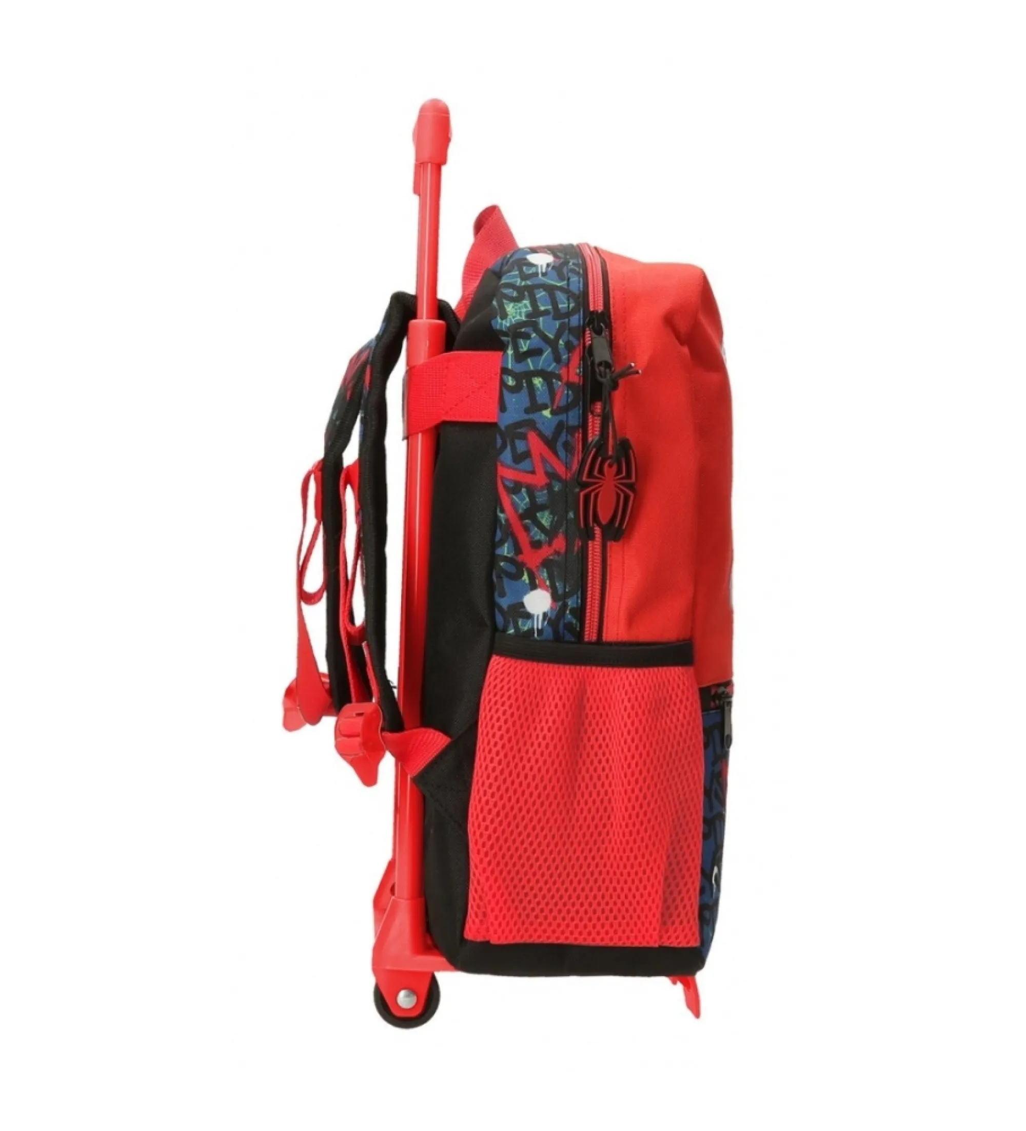 Mochila Spiderman urban 40cm  con carrorojo, marino