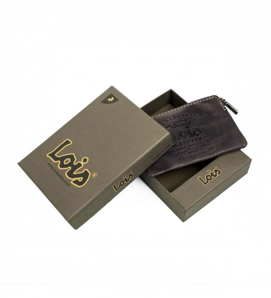 Monedero de piel 11002 marrón