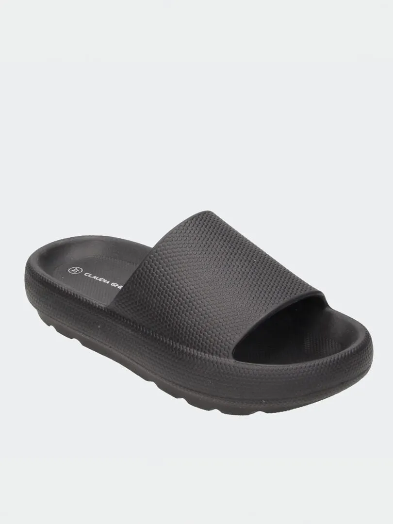 MULES CON SUELA GRUESA  NEGRO