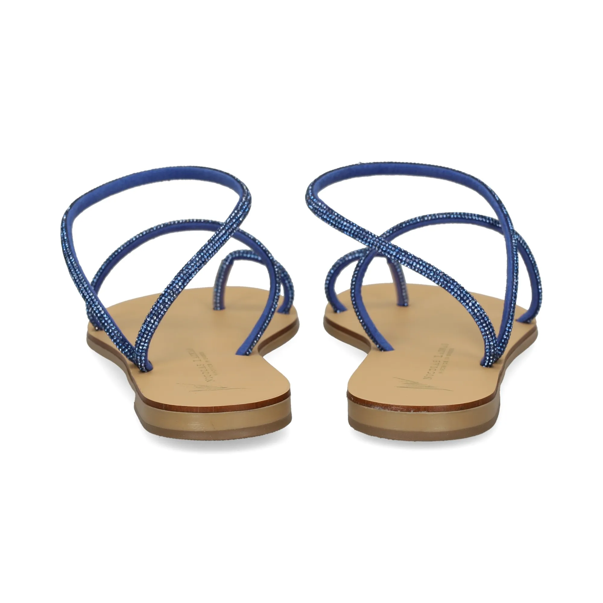 NICOLAS LAINAS Sandalias planas de Mujer AZUL