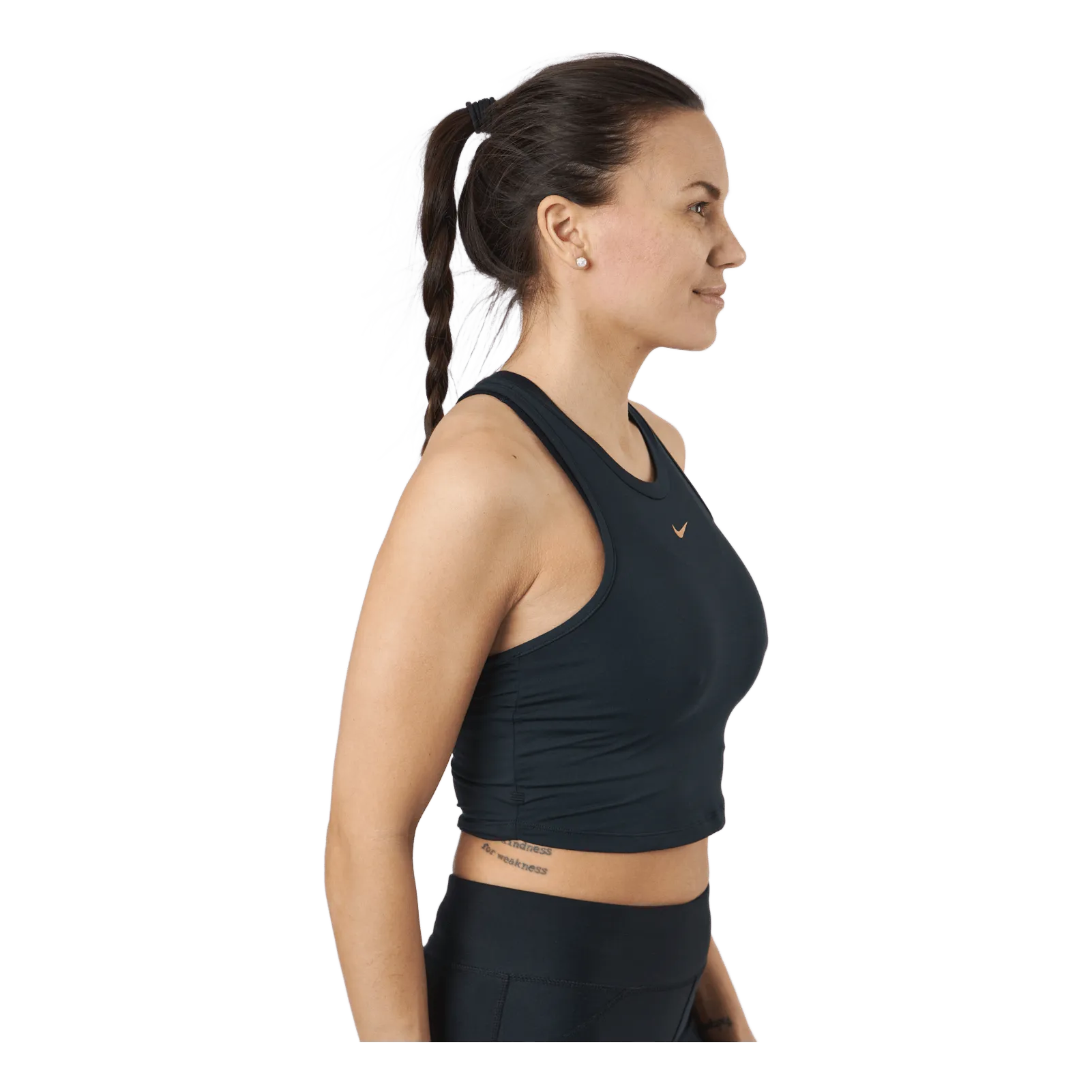 NIKE NIKE DRIFIT ONE LUXE WOMEN'S  BLACK/METALLIC GOLD