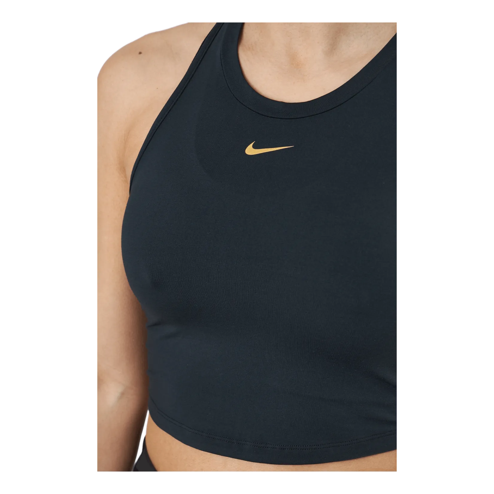 NIKE NIKE DRIFIT ONE LUXE WOMEN'S  BLACK/METALLIC GOLD