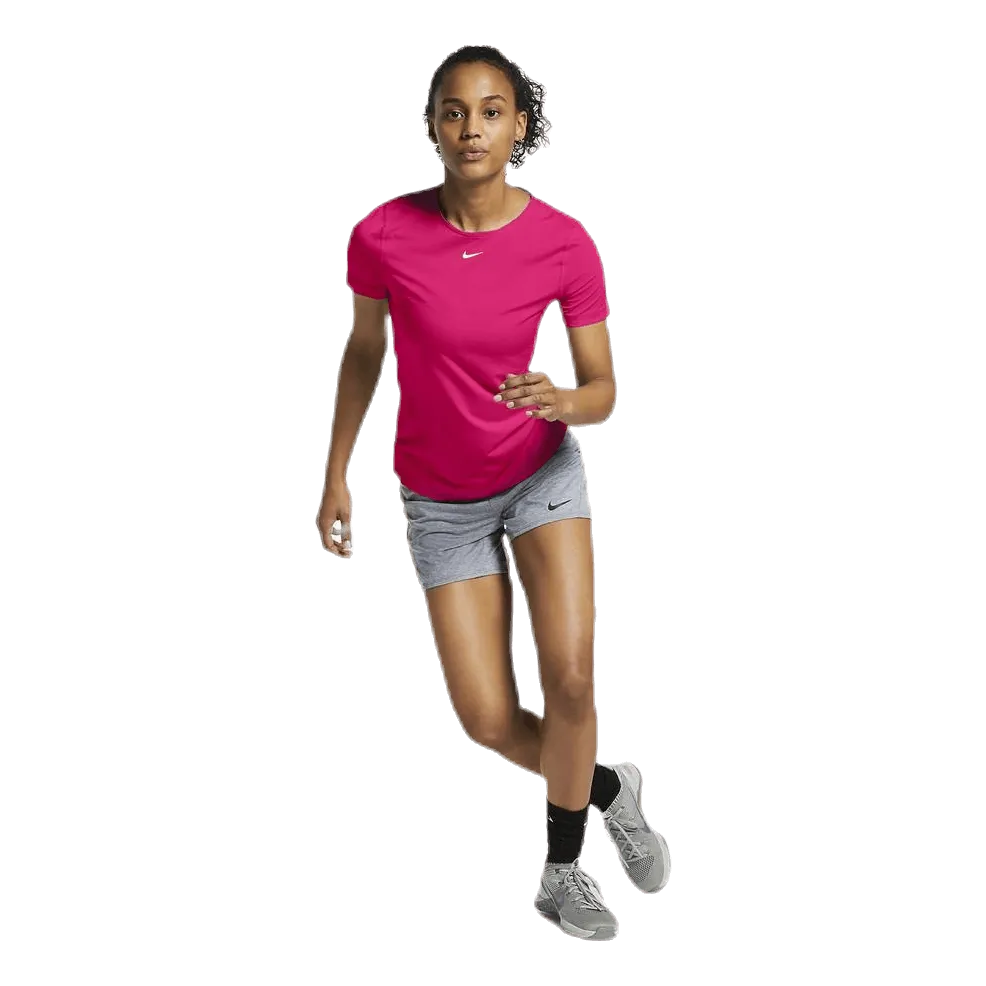 Nike Pro Top SS All Over Mesh Pink/White