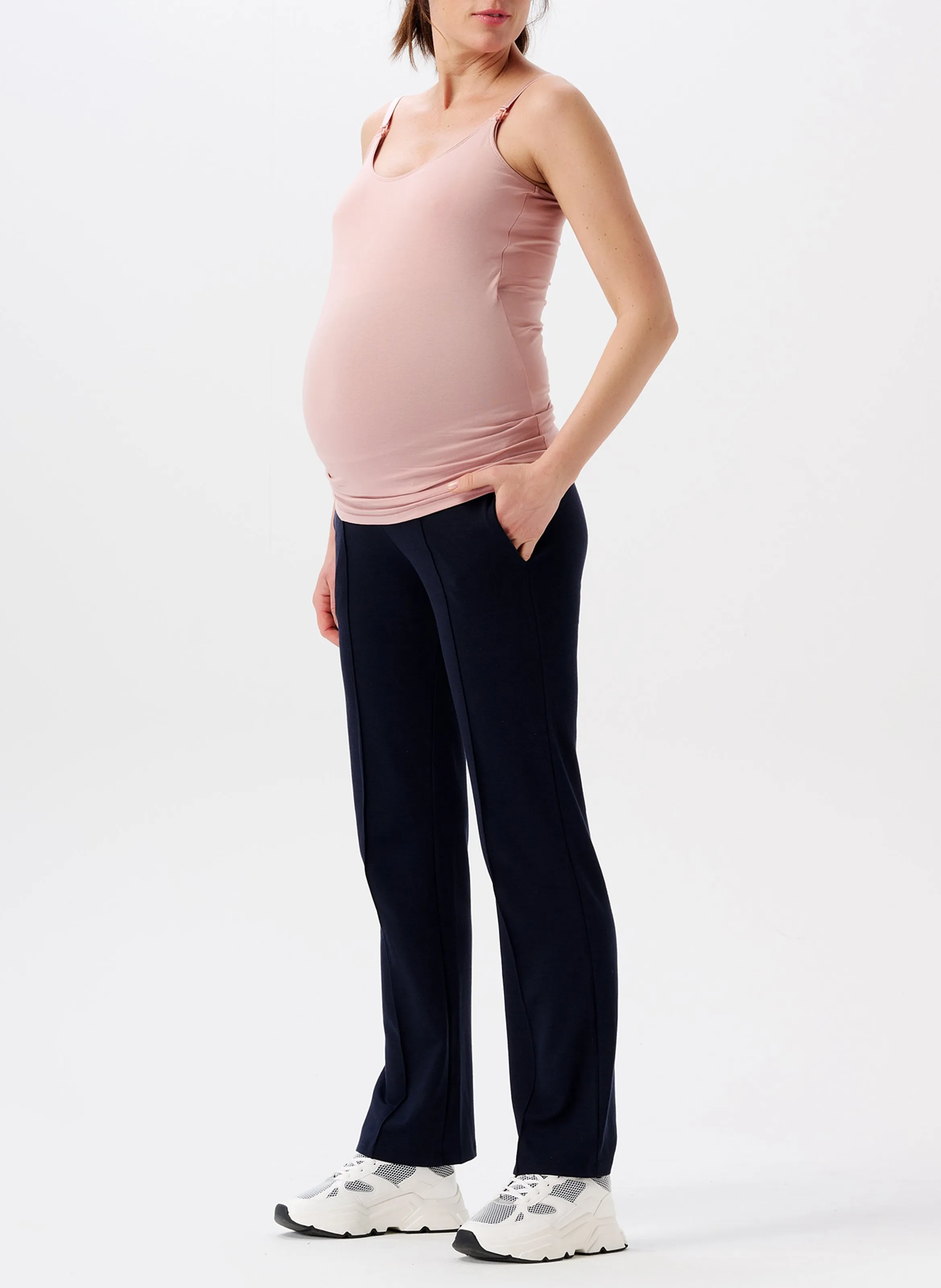 NOPPIES EILI  PANTALóN RECTO PREMAMá EN AZUL