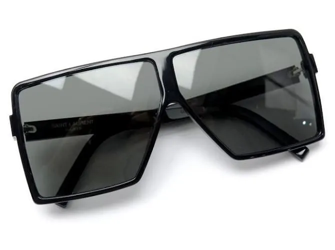 NUEVAS GAFAS DE SOL SAINT LAURENT BETTY SL183 EN GAFAS DE SOL DE RESINA NEGRA Negro 