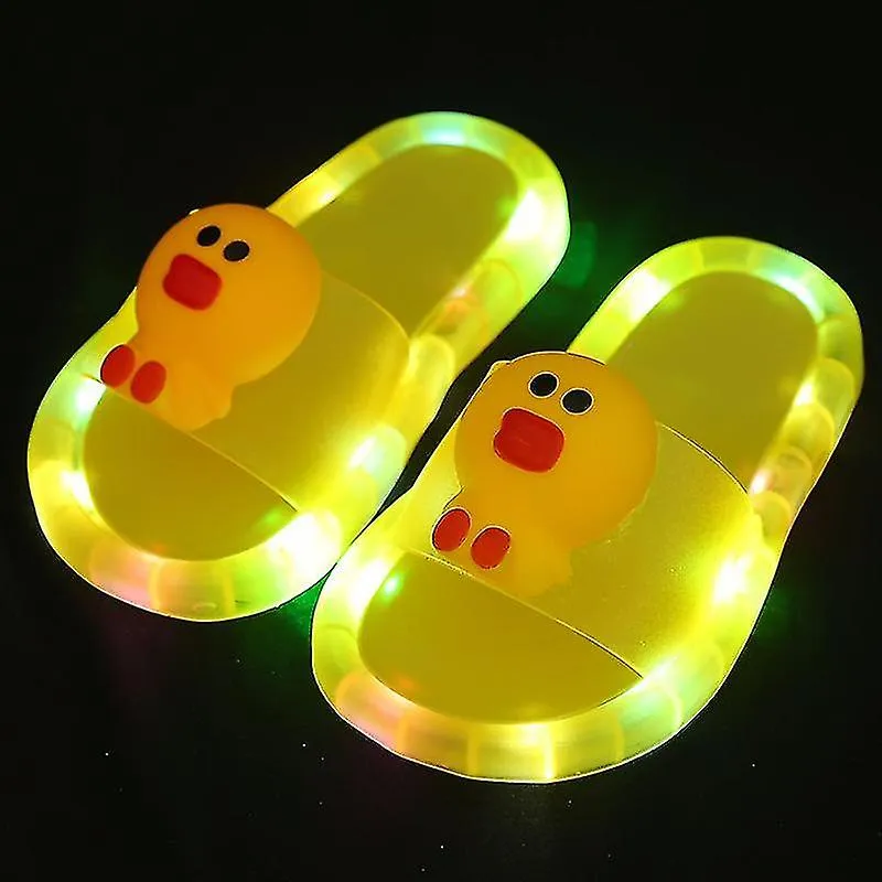 Nuevas zapatillas de moda Dibujos animados Chanclas led Zapatos lindos Zapatos infantiles antideslizantes Zapatos unisex