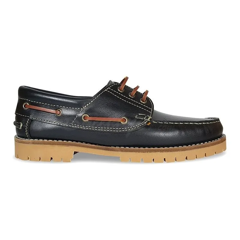 Náuticos de Hombre Piel 200 Negro, de Casual Shoes