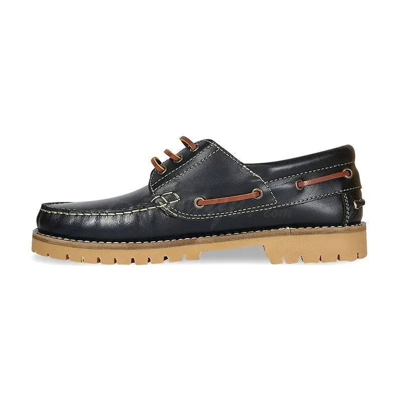 Náuticos de Hombre Piel 200 Negro, de Casual Shoes