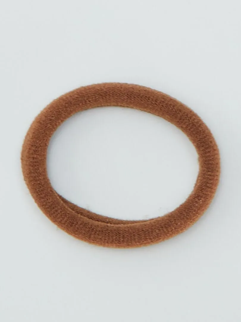 PACK DE 10 GOMAS PARA EL PELO  MARRON