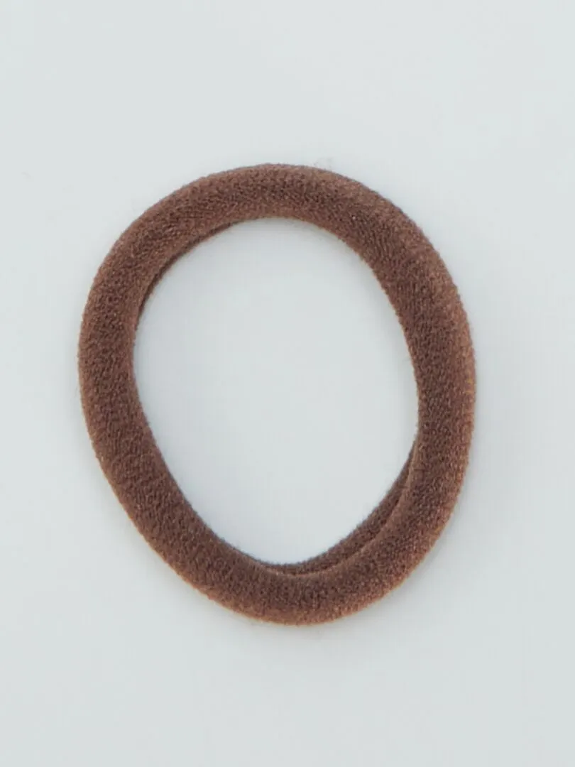 PACK DE 10 GOMAS PARA EL PELO  MARRON