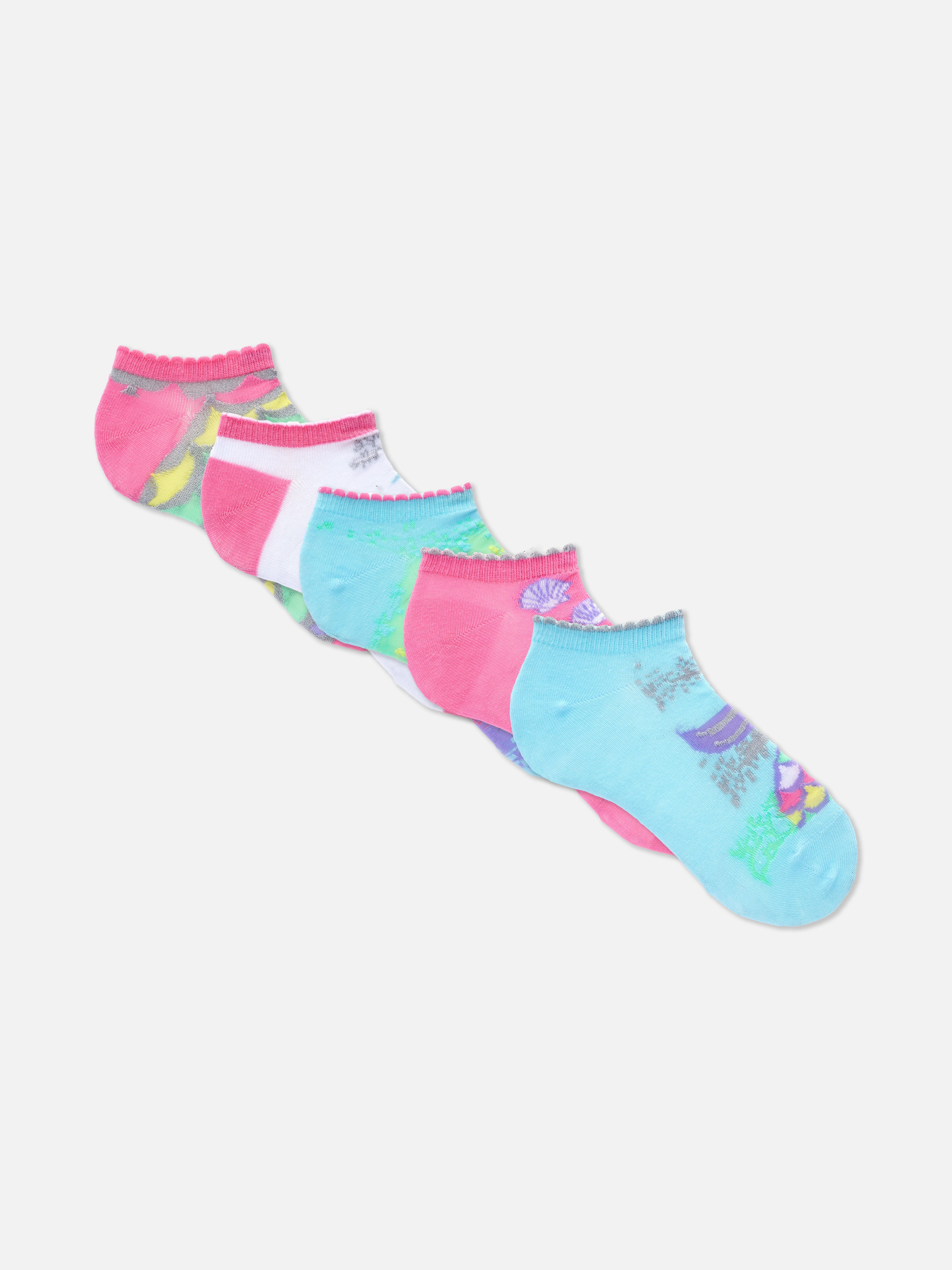 Pack de 5 pares de calcetines deportivos de sirena