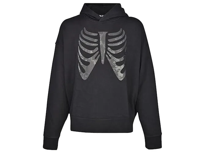 Palm Angels Sudadera con capucha esqueleto x ropa final Negro 