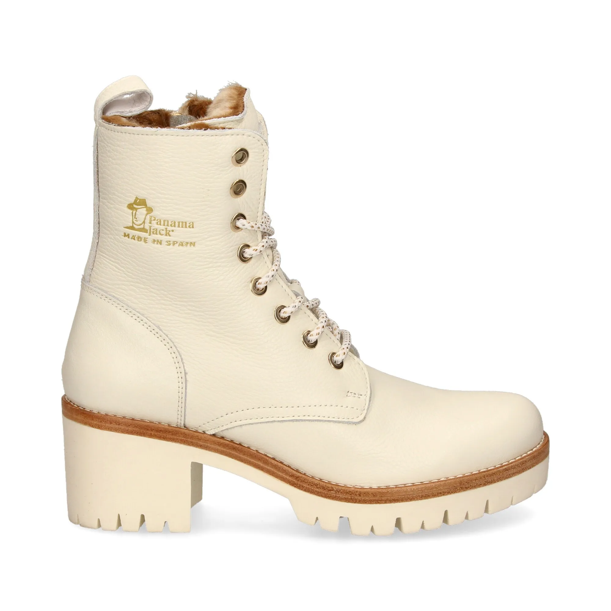 PANAMA JACK Botines con tacón de Mujer B6 blanco