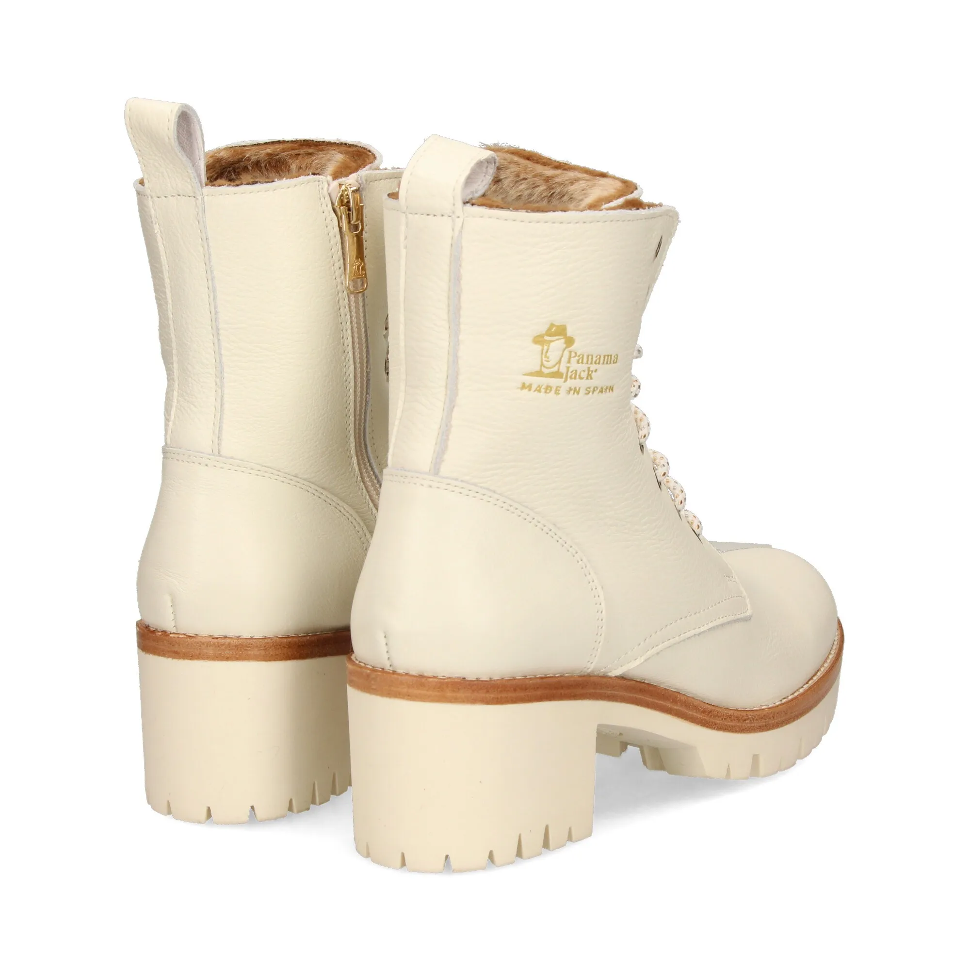 PANAMA JACK Botines con tacón de Mujer B6 blanco
