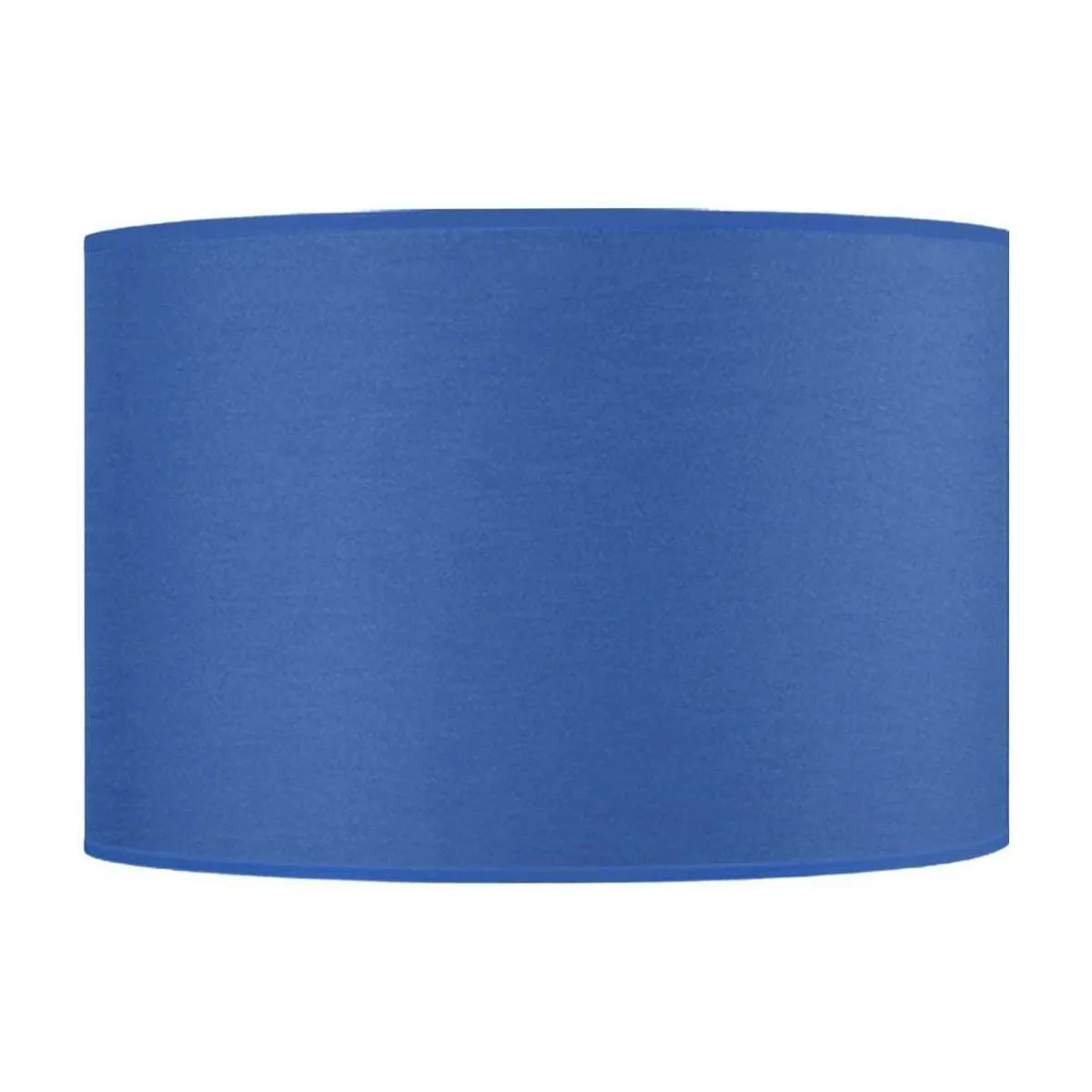 Pantalla de lámpara redondo tela azul