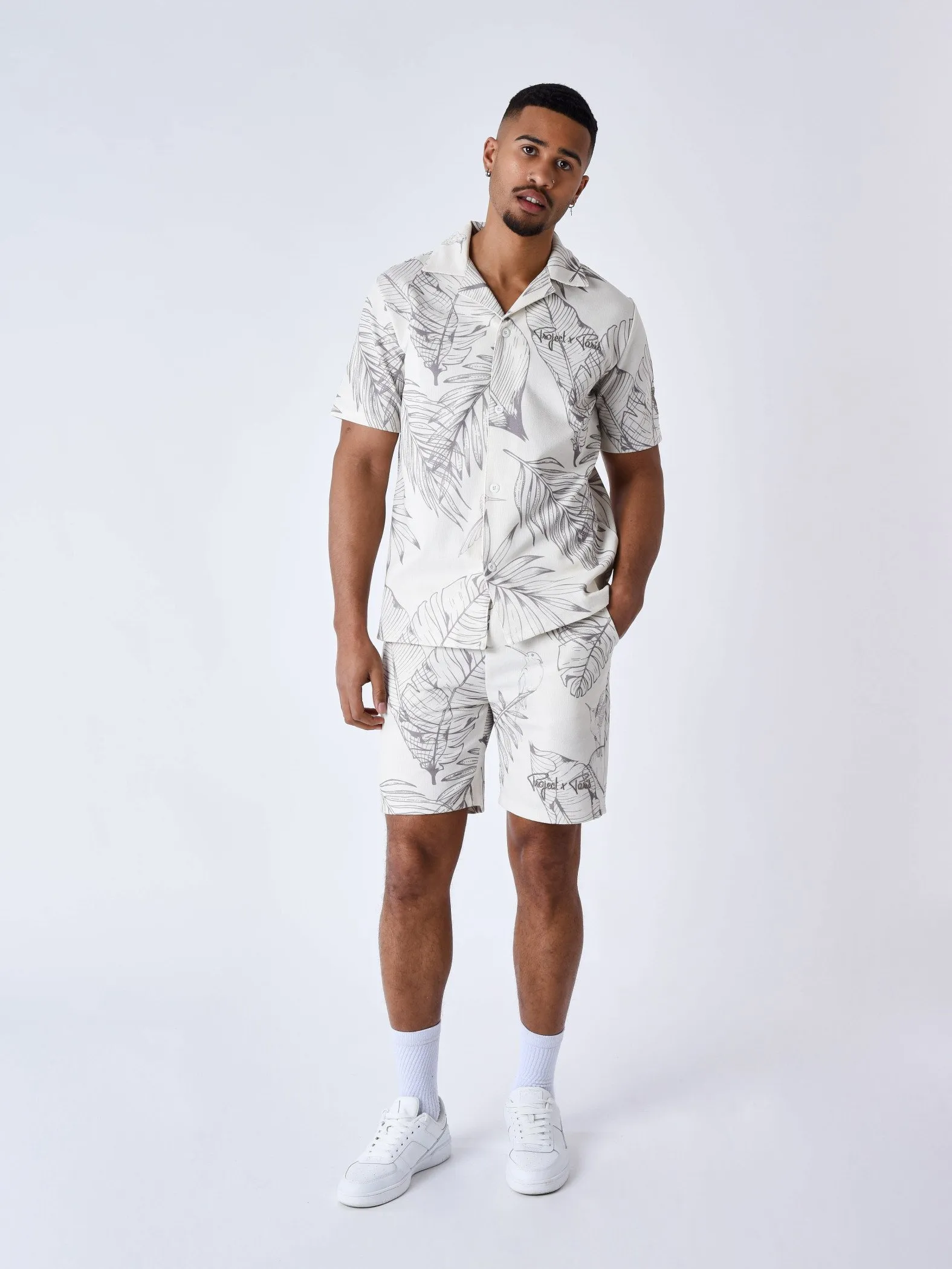 Pantalones cortos con estampado de lujo