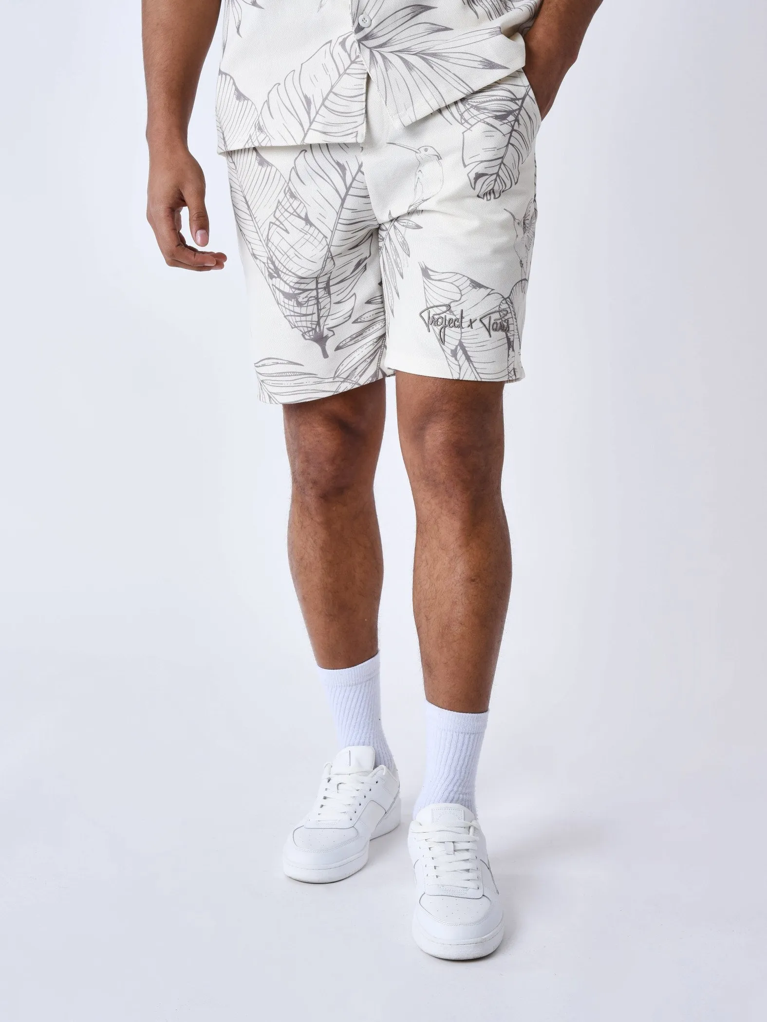 Pantalones cortos con estampado de lujo