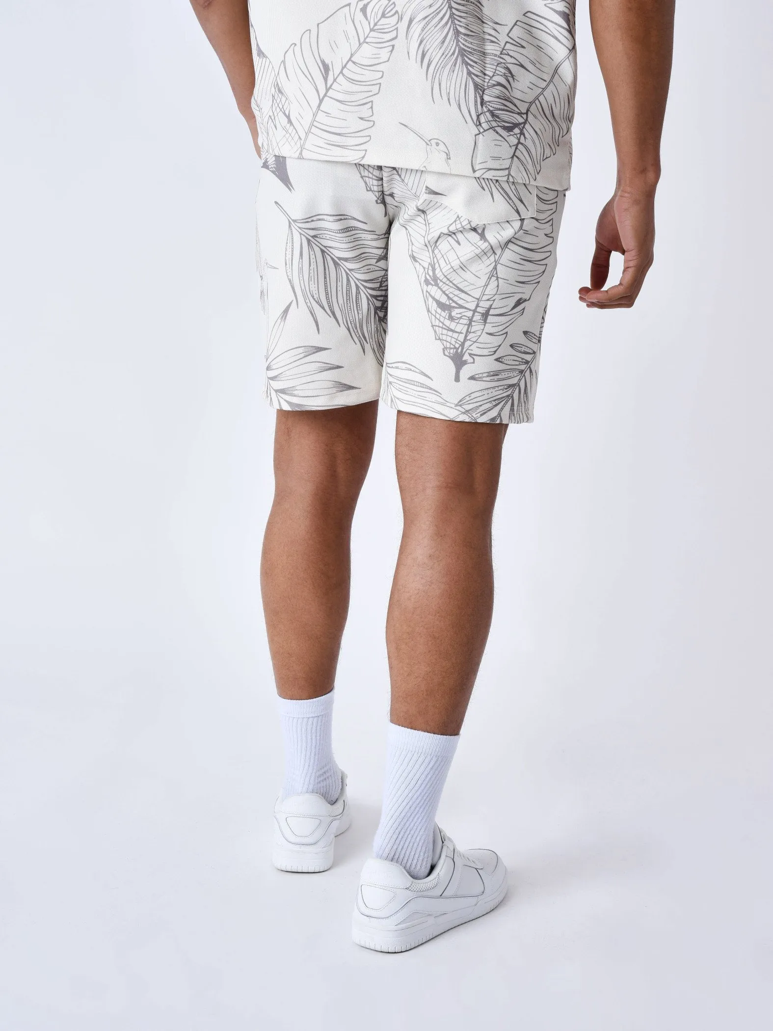 Pantalones cortos con estampado de lujo