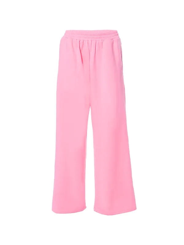 Pantalones deportivos holgados de color liso Hip Pop