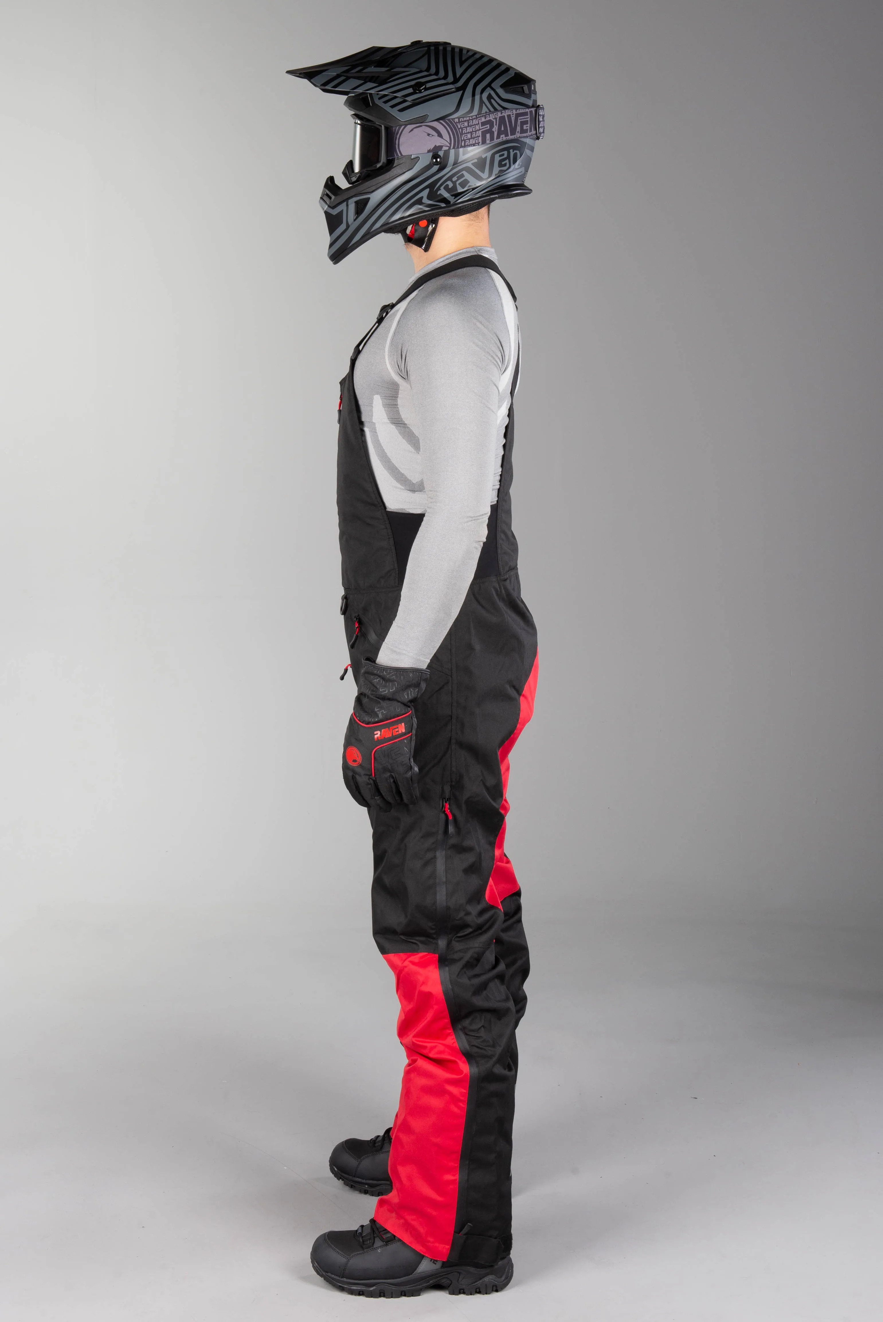 PANTALONES RAVEN FRONTLINE NEGROROJO 