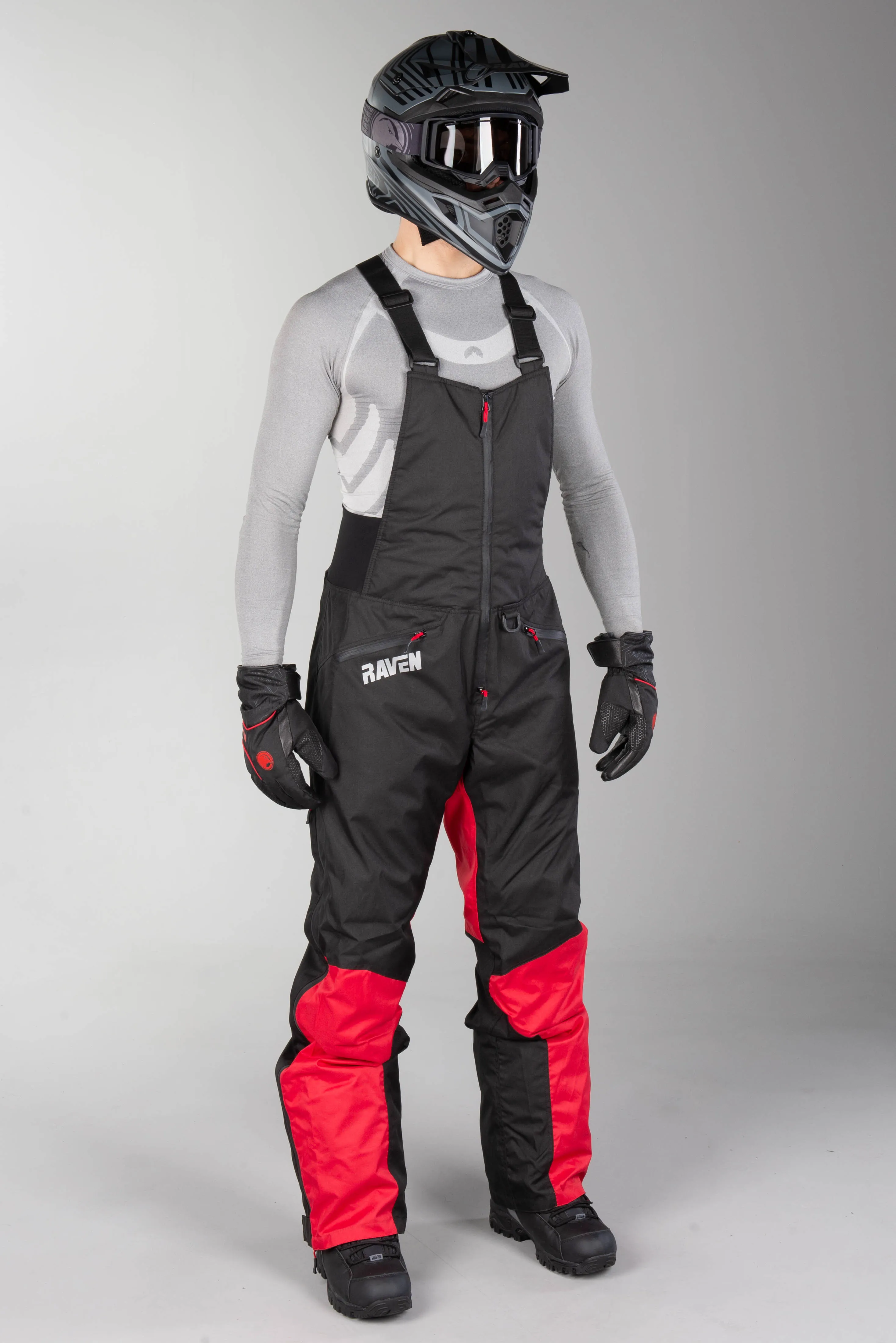 PANTALONES RAVEN FRONTLINE NEGROROJO 