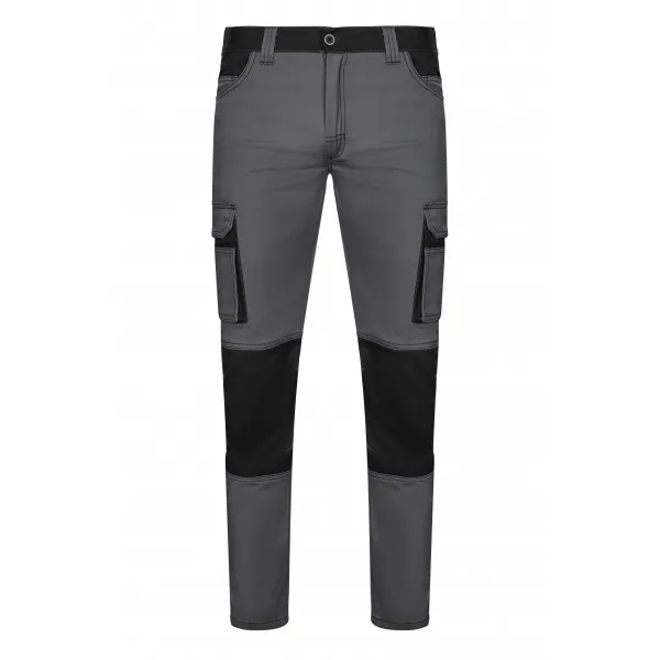 PANTALÓN MULTIBOLSILLOS ELÁSTICO BICOLOR