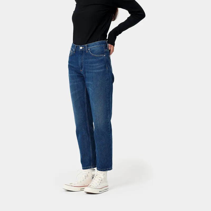 Pantalón azul Vaquero Carhartt Page Carrot Ankle Pant 26