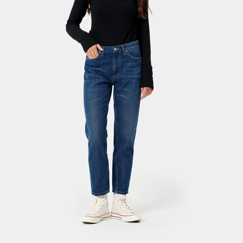 Pantalón azul Vaquero Carhartt Page Carrot Ankle Pant 26