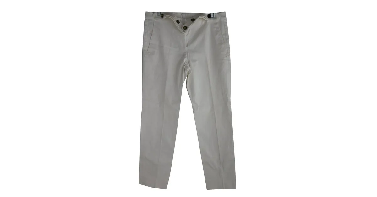 Pantalón blanco de Yves Saint Laurent 