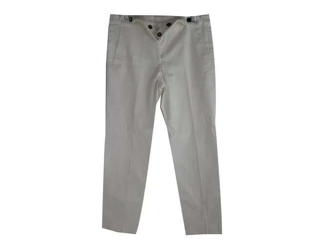 Pantalón blanco de Yves Saint Laurent 