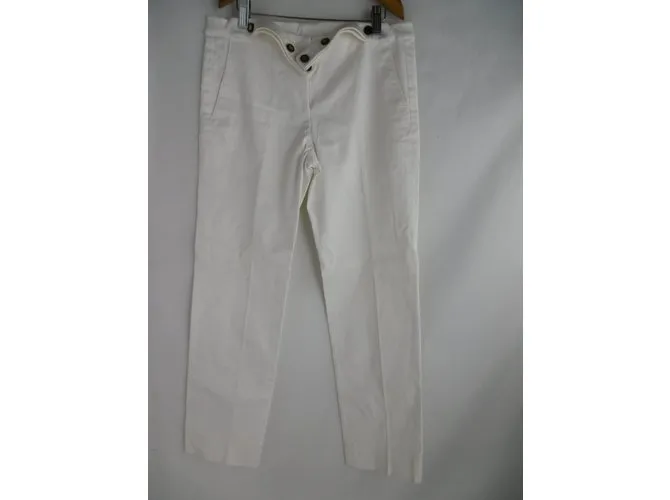 Pantalón blanco de Yves Saint Laurent 