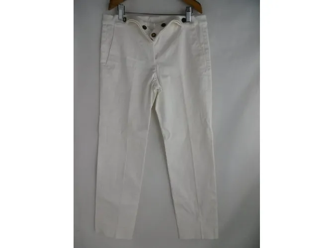 Pantalón blanco de Yves Saint Laurent 
