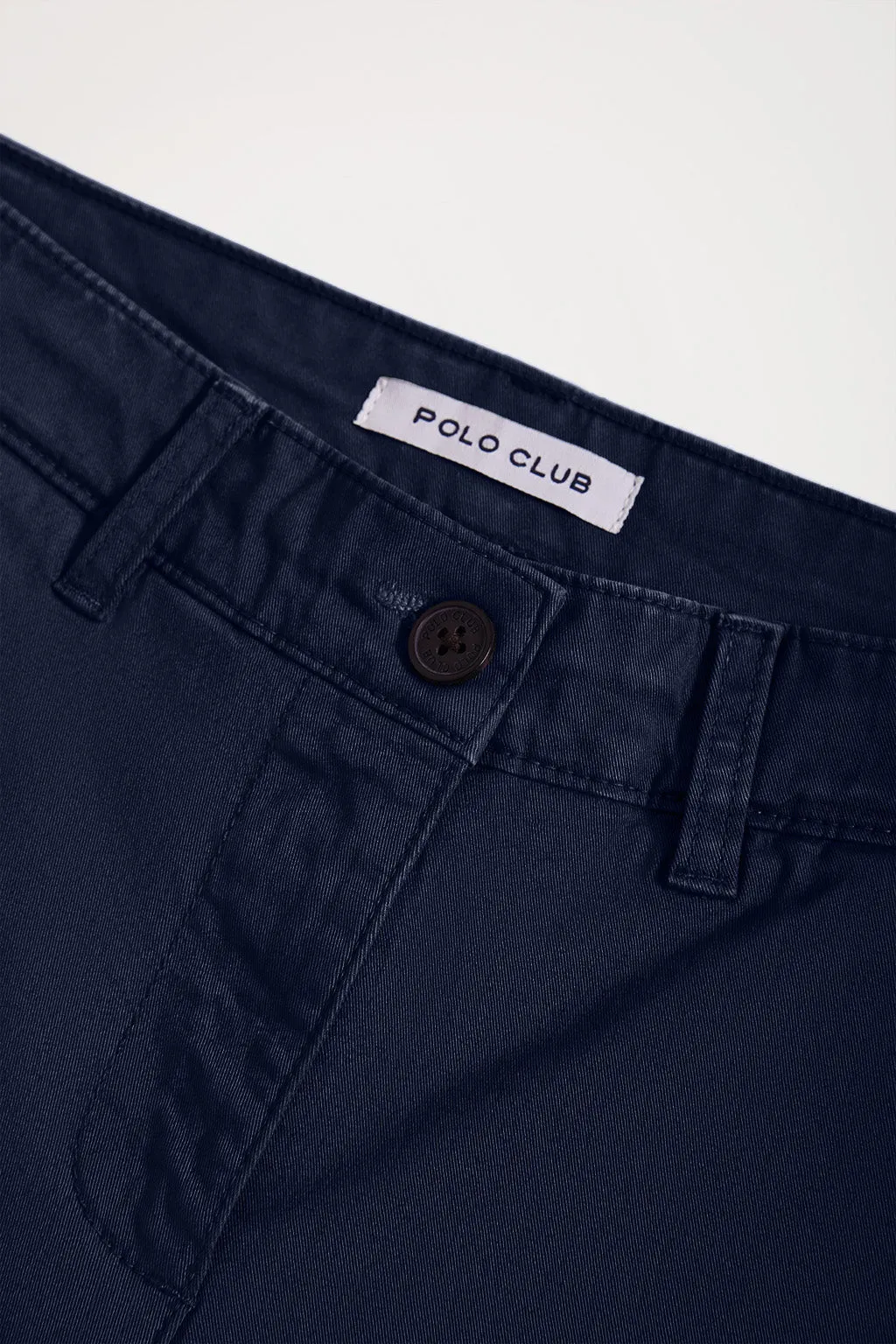 Pantalón chino Slim fit azul marino con detalle Polo Club