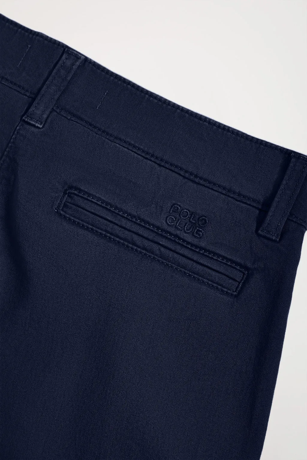 Pantalón chino Slim fit azul marino con detalle Polo Club