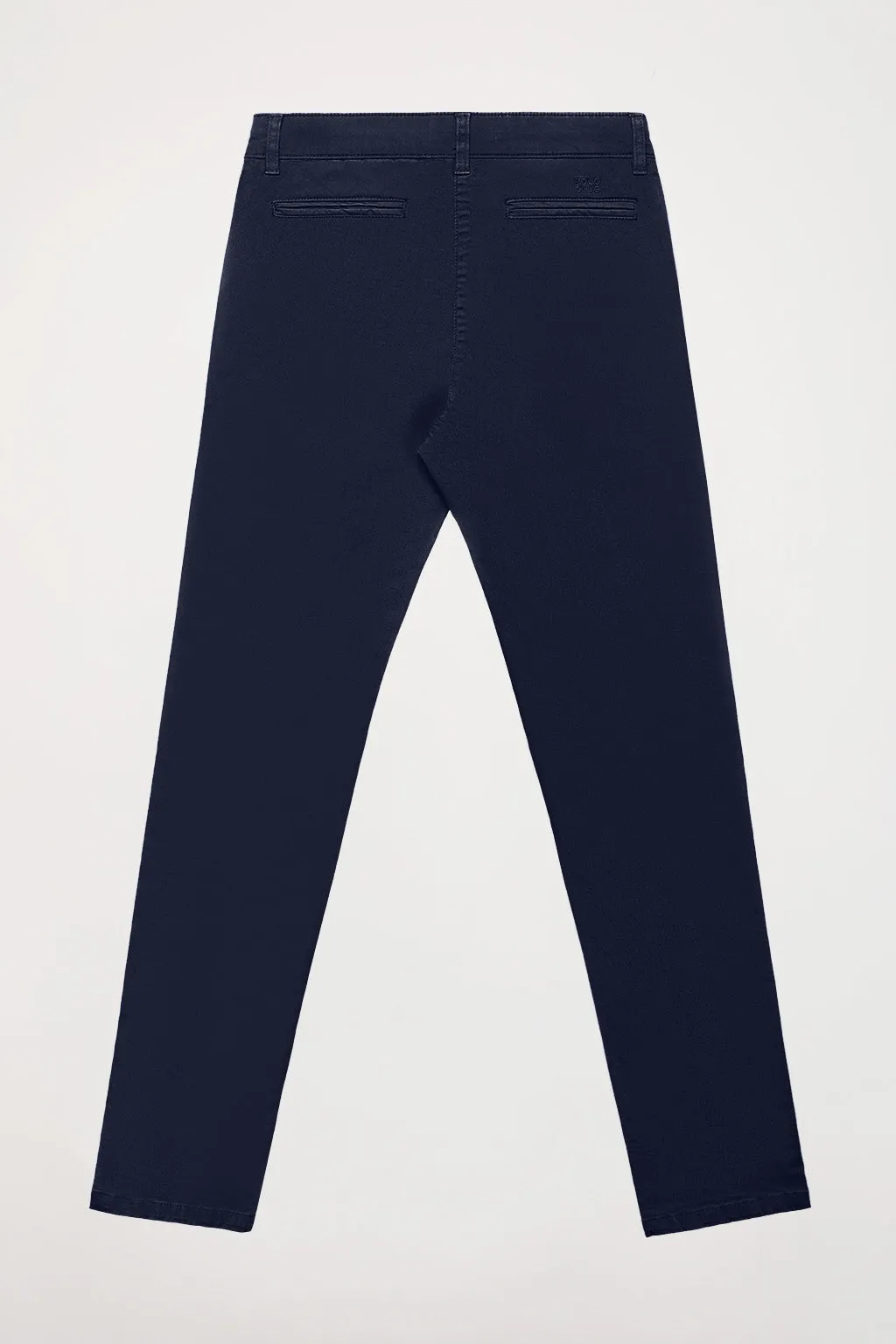 Pantalón chino Slim fit azul marino con detalle Polo Club