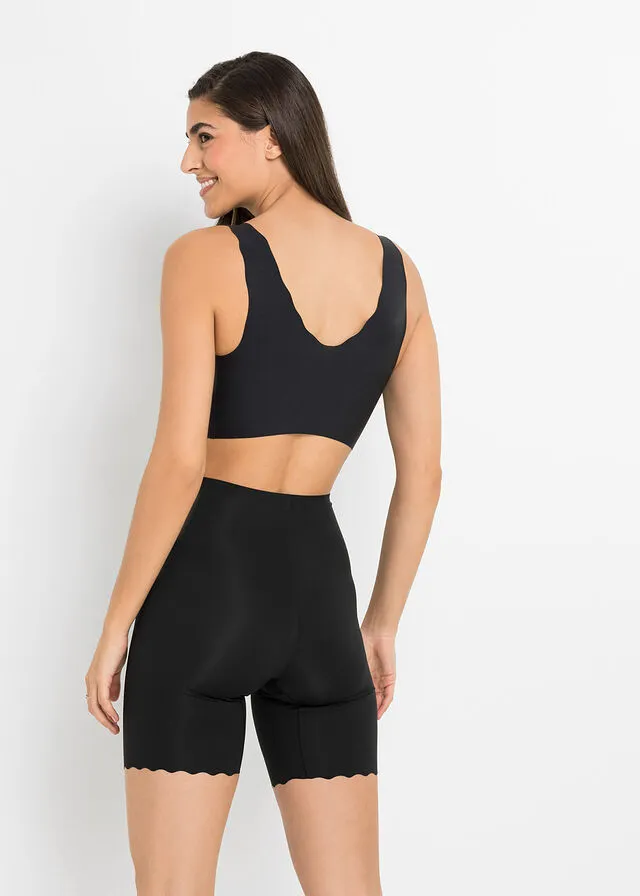 Pantalón ciclista con ligero efecto moldeador Negro