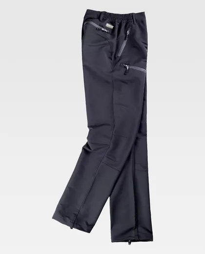 Pantalón de montaña, multibolsillos Negro