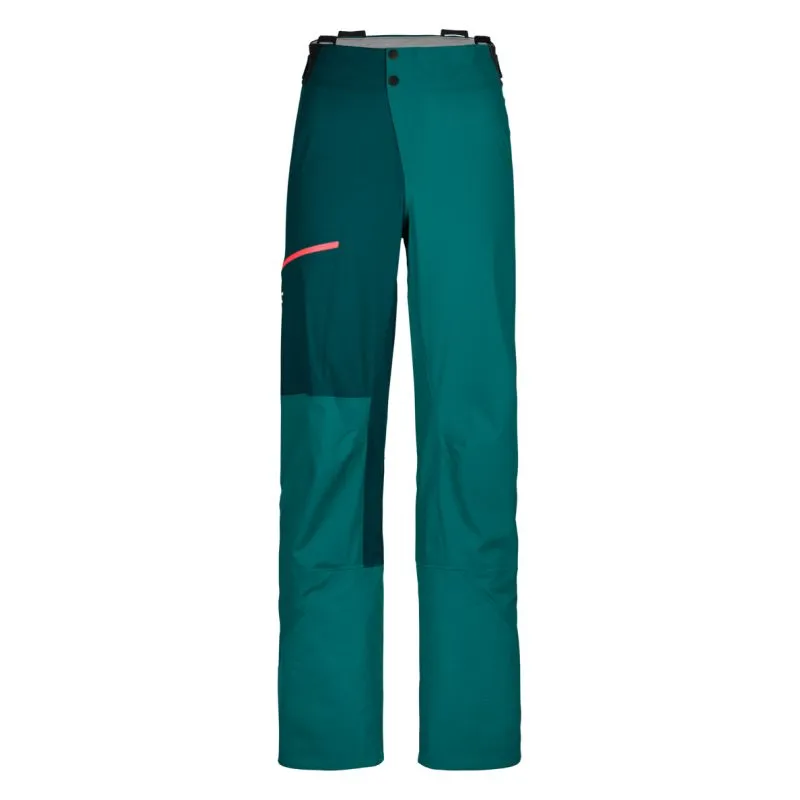 Pantalón de mujer Ortovox 3l Ortler (verde Pacífico)