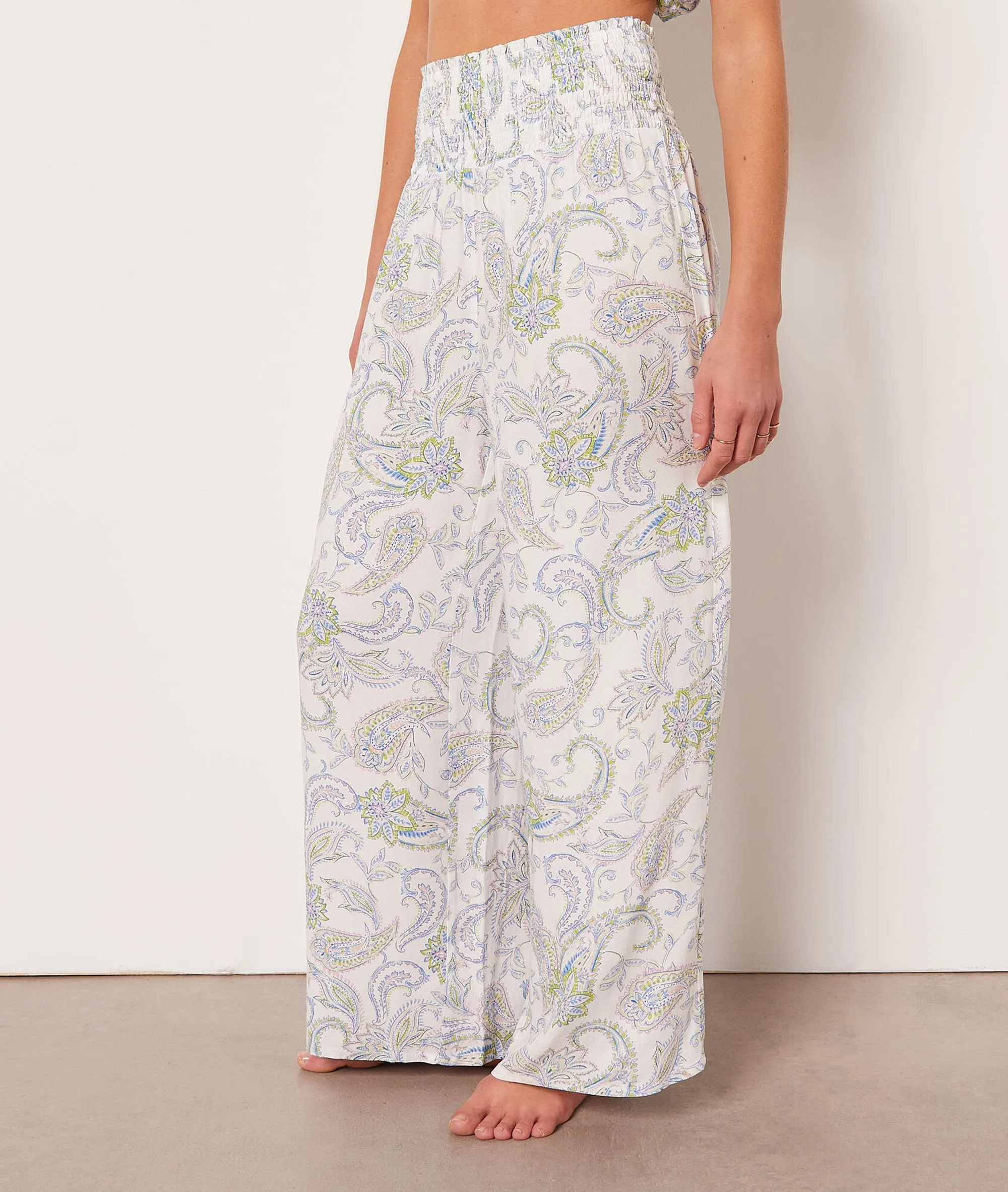 PANTALóN PIJAMA ESTAMPADO PAISLEY IMP FD ECRU  ETAM