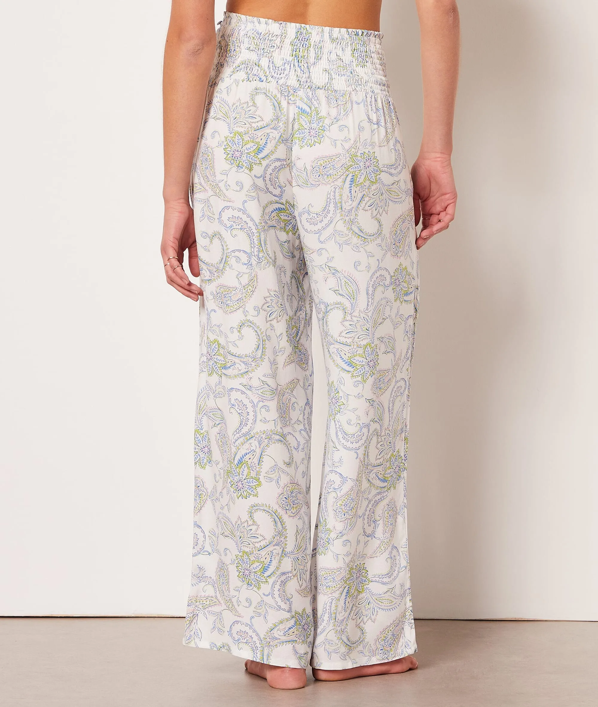PANTALóN PIJAMA ESTAMPADO PAISLEY IMP FD ECRU  ETAM